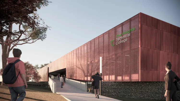 Artist impression of The Heights Technical College