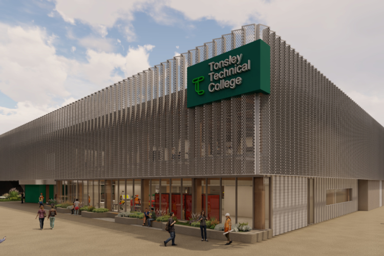 Artist impression of Tonsley Technical College