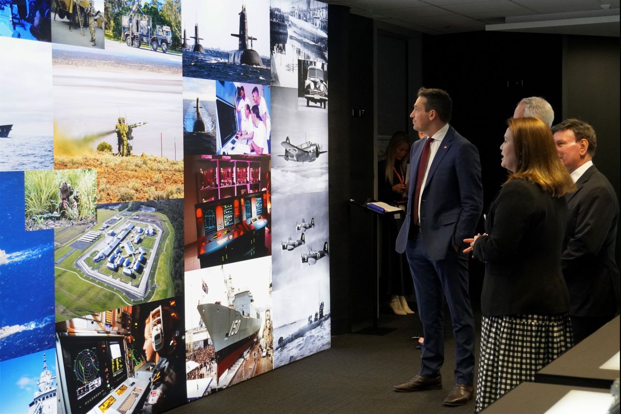 State and Federal Government representatives at the announcement of South Australia's new $28m National Security TAFE Centre of Excellence