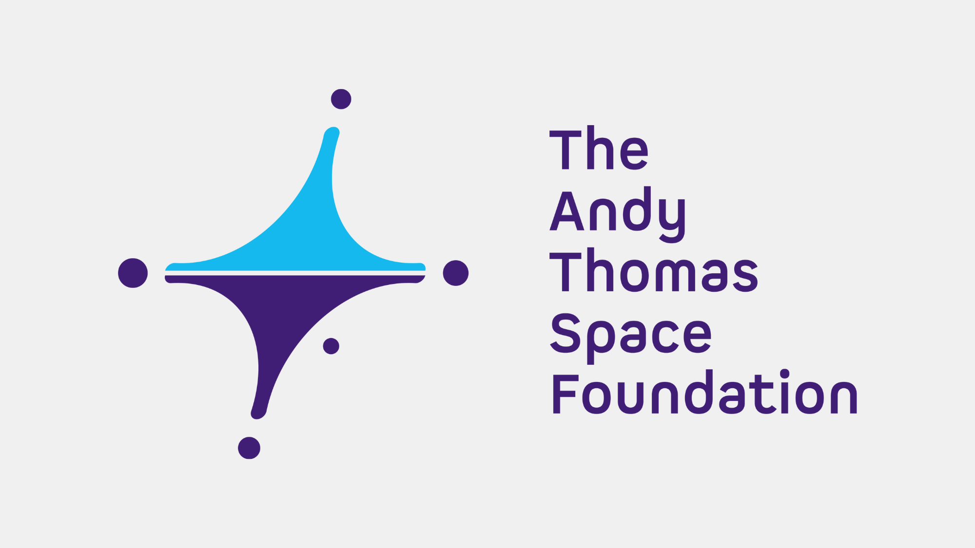 The Andy Thomas Foundation Logo on grey background